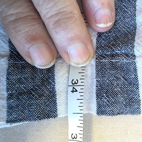 Harve Benard Navy and White Striped Pants - Picture 6 of 7